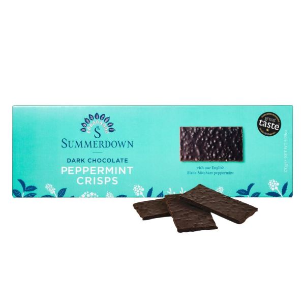 Summerdown Dark Chocolate Peppermint Crisps 170g